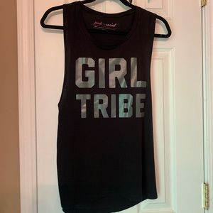Girl Tribe Black Tank Top